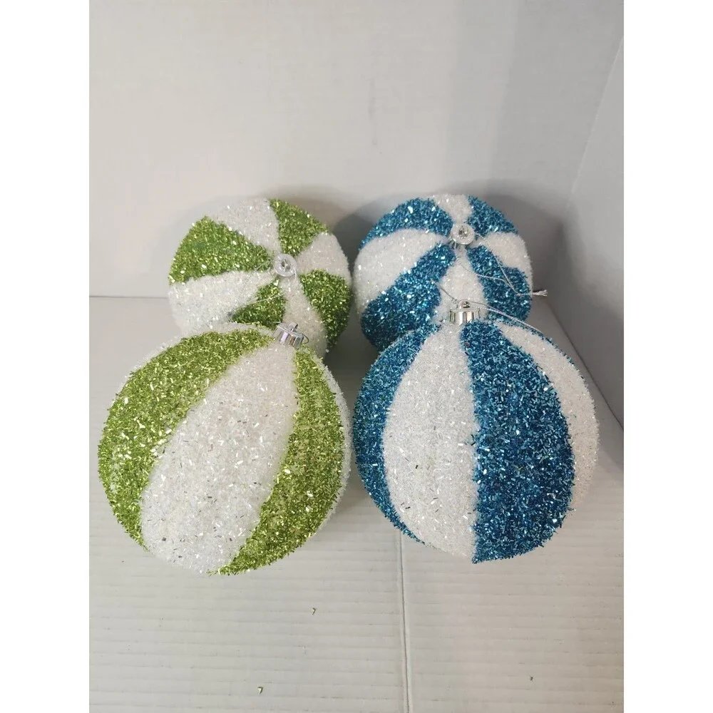 Lot Of 4 Oversized Ornaments 6